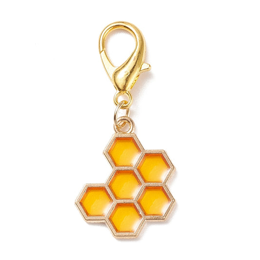 Honeycomb Enamel Charm