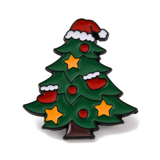 Holiday Cheer Christmas Tree Enamel Pin
