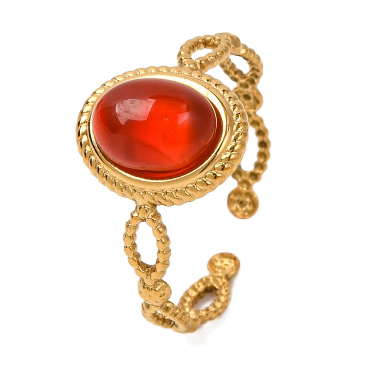 Carnelian Open Cuff Ring