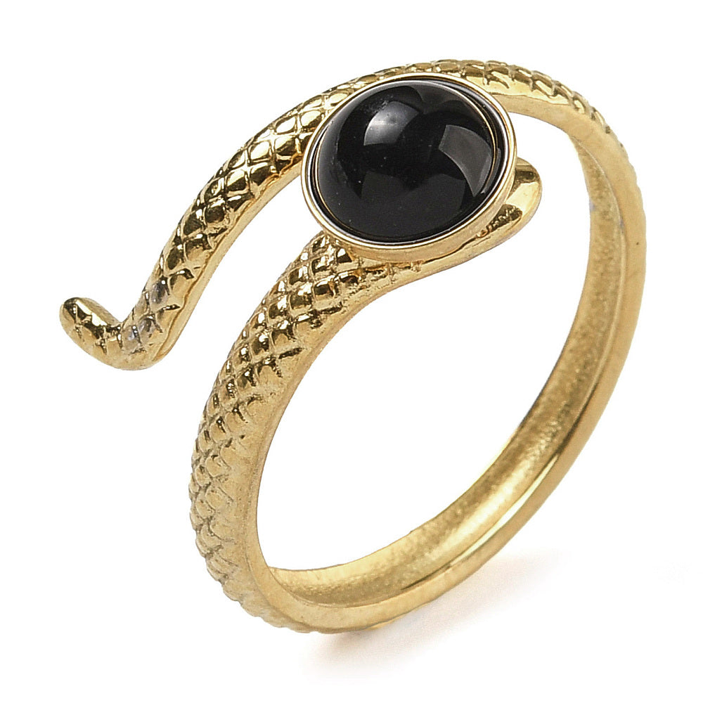 Serpent’s Eye Onyx Ring