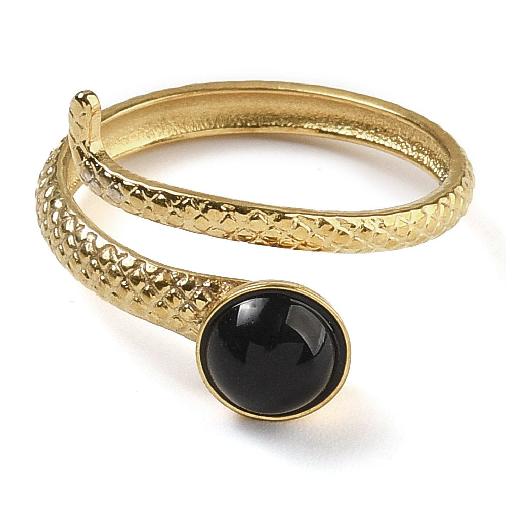 Serpent’s Eye Onyx Ring
