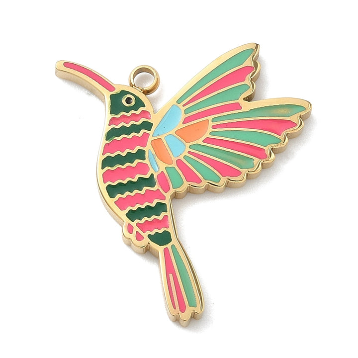 Colorful Hummingbird Charm