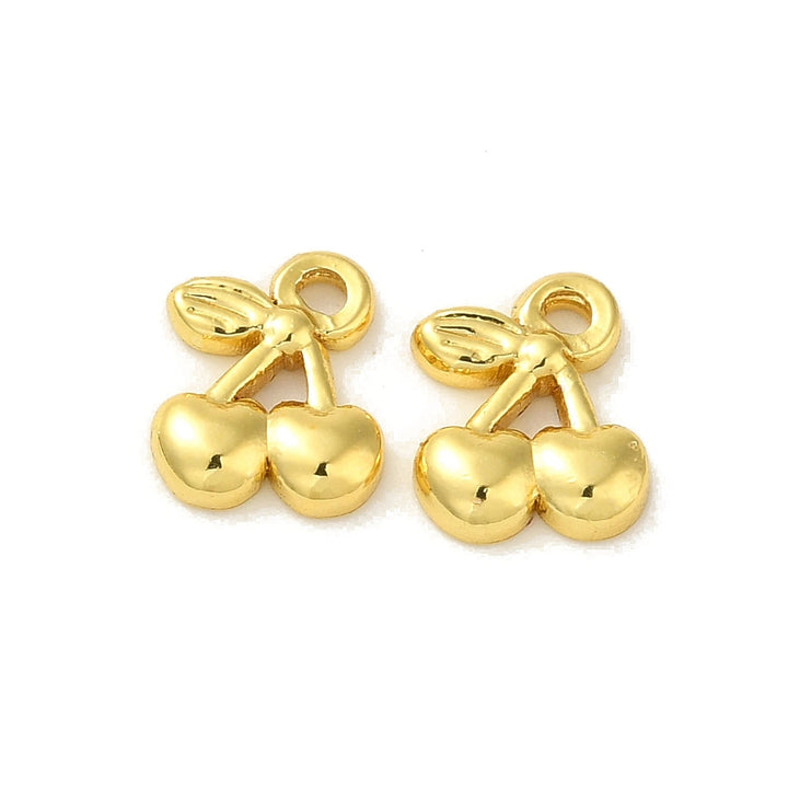 Sweet Fortune Cherry Charm - 18k plated