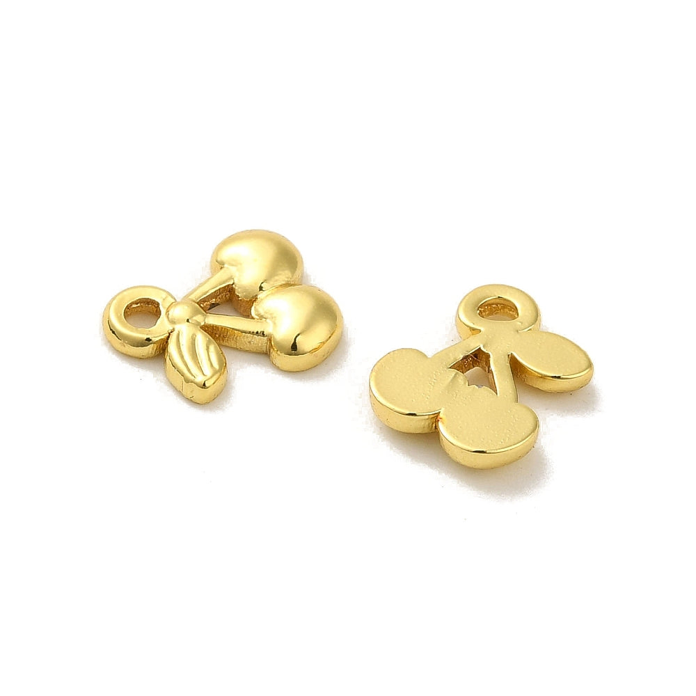 Sweet Fortune Cherry Charm - 18k plated