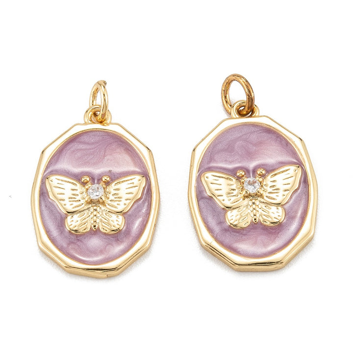 Gilded Butterfly Charm