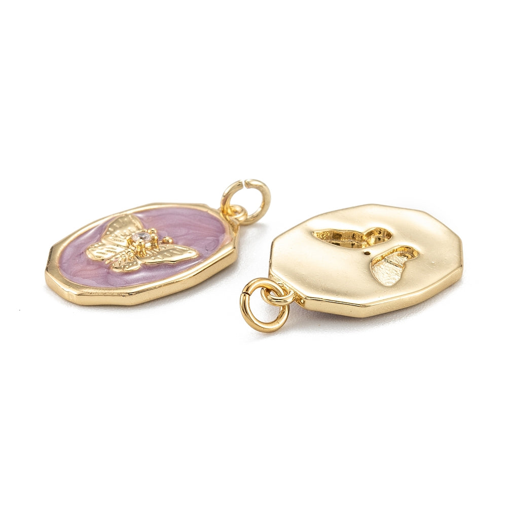 Gilded Butterfly Charm