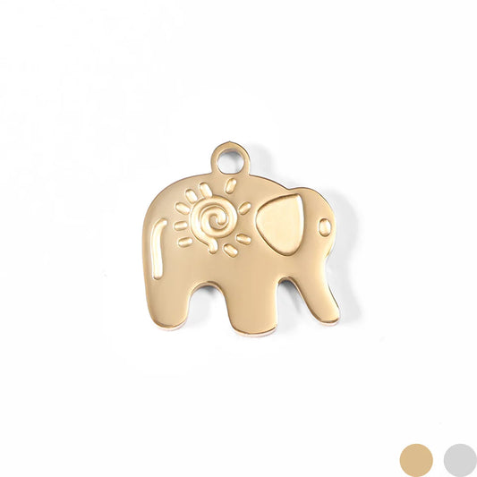 18k Gold PVD Elephant Charm