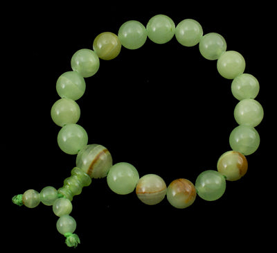 Green Jade Beaded Bracelet