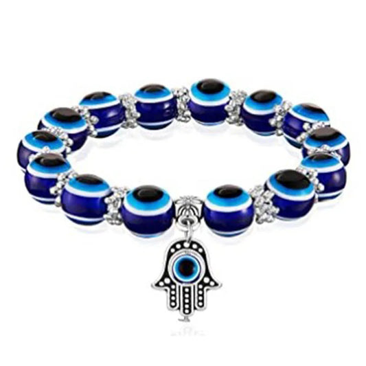 Evil Eye Bracelet w/hamsa hand
