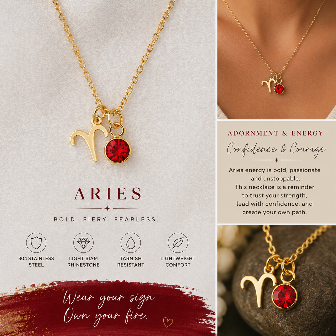 Aries Zodiac Constellation Necklace