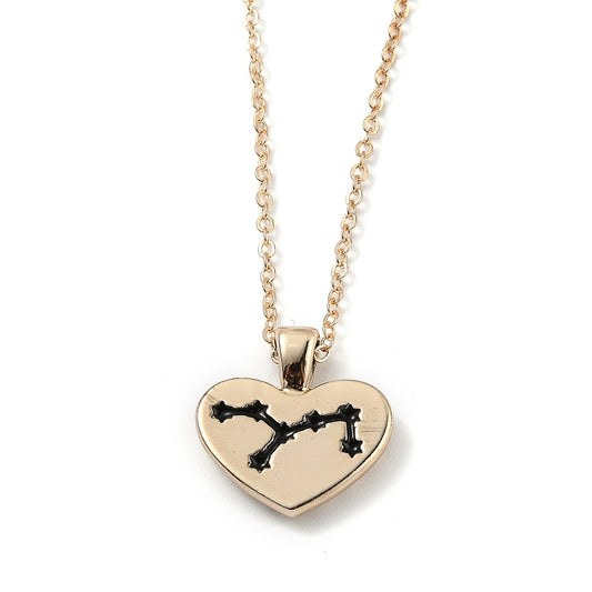 Virgo - Gold Plated Heart Constellation Necklace