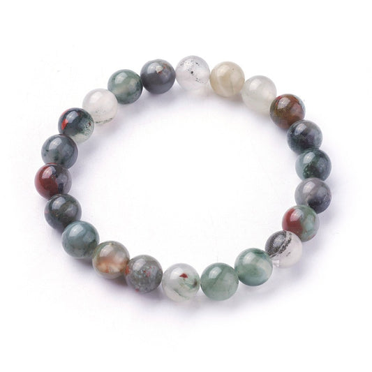 Bloodstone Beaded Bracelet