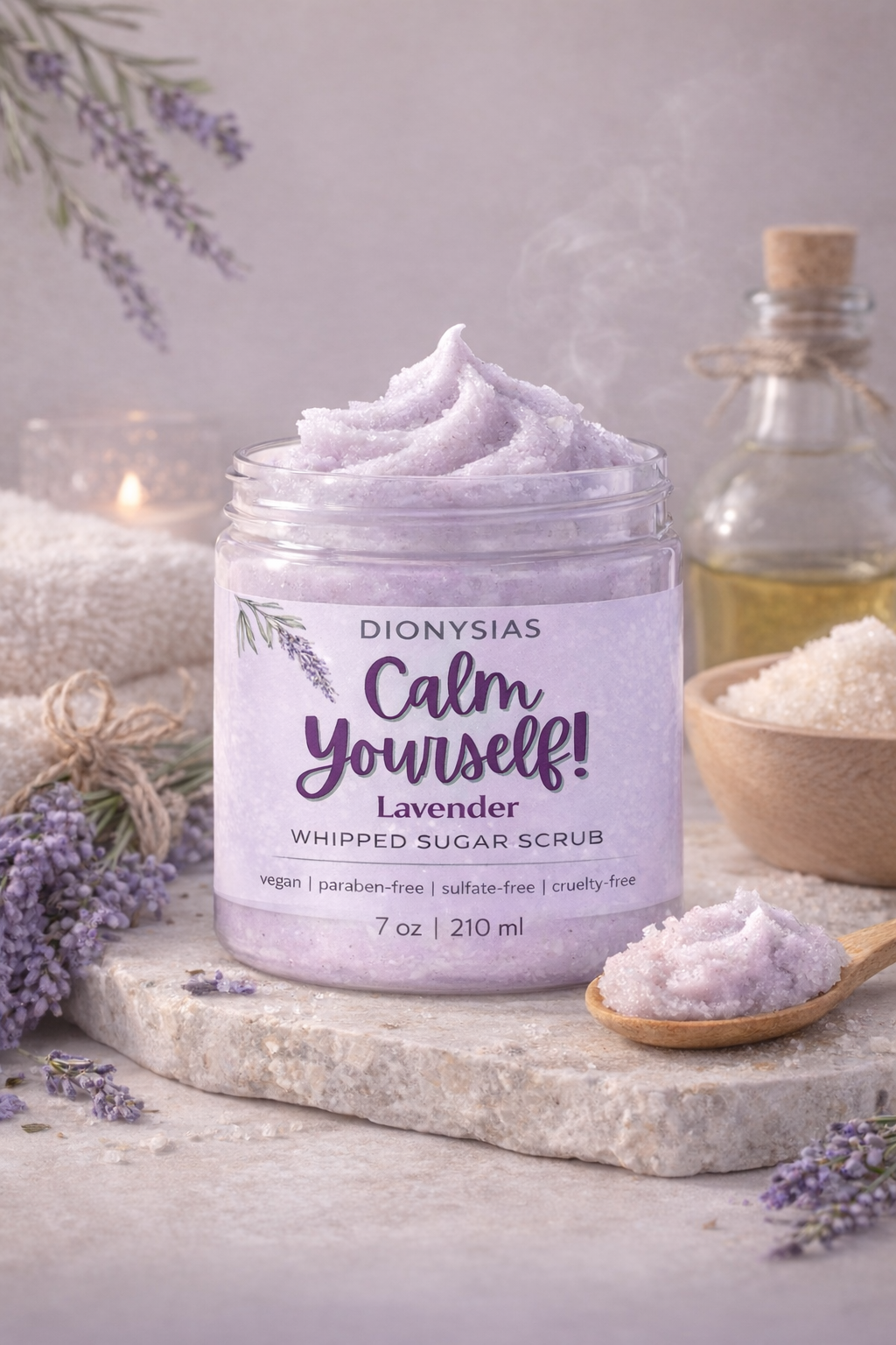 Calm Yourself! Whipped Sugar Scrub