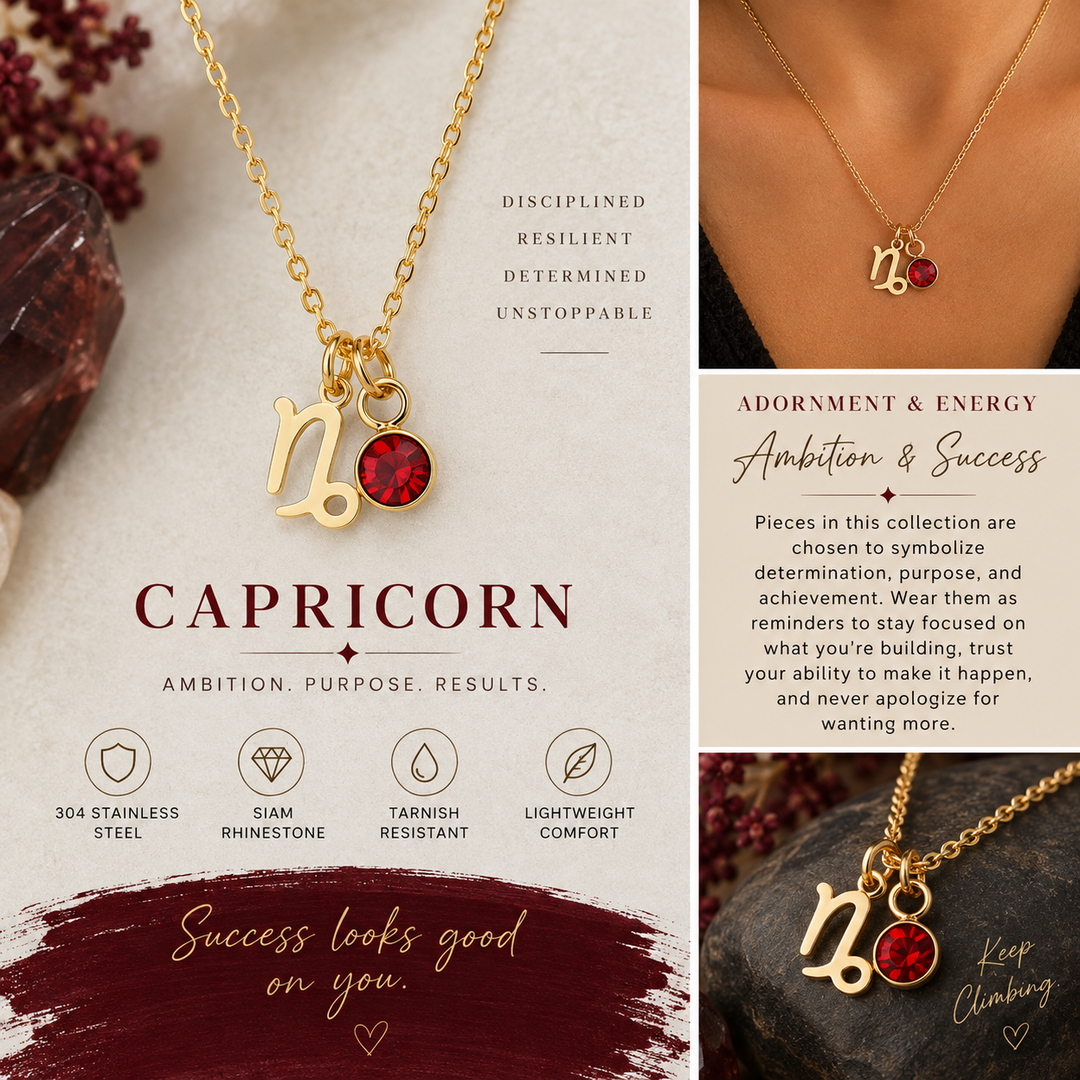 Capricorn Zodiac Constellation Necklace