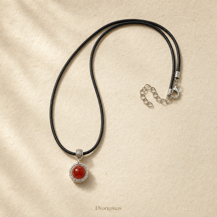 Carnelian Pendant Necklace