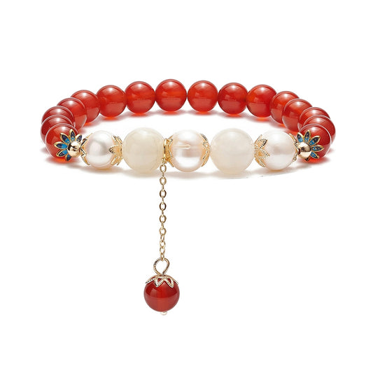 Carnelian  & Moonstone bracelet