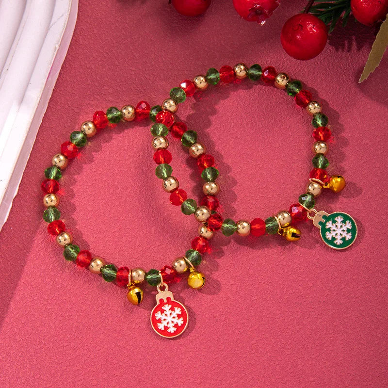Holiday Bracelet set w/snowflakes 23