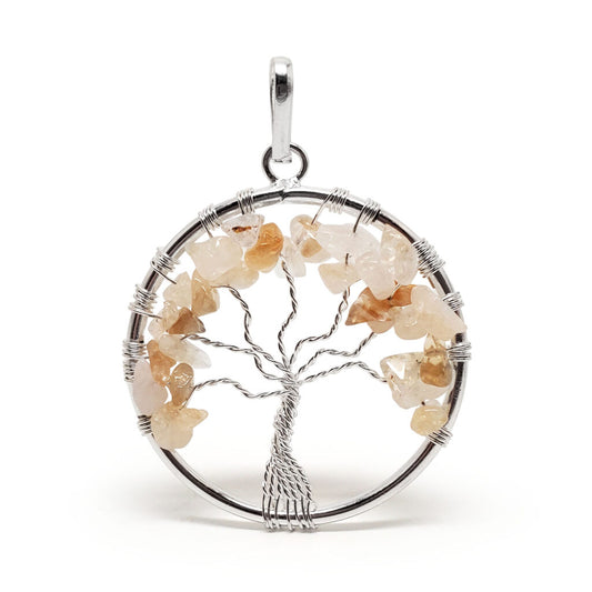 Citrine Tree of Life Pendant Necklace