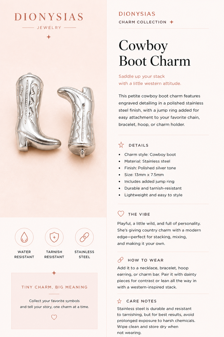 Cowboy Boot Charm