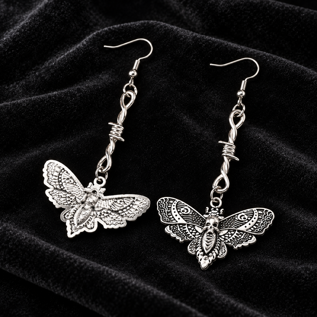 Death Moth Earrings