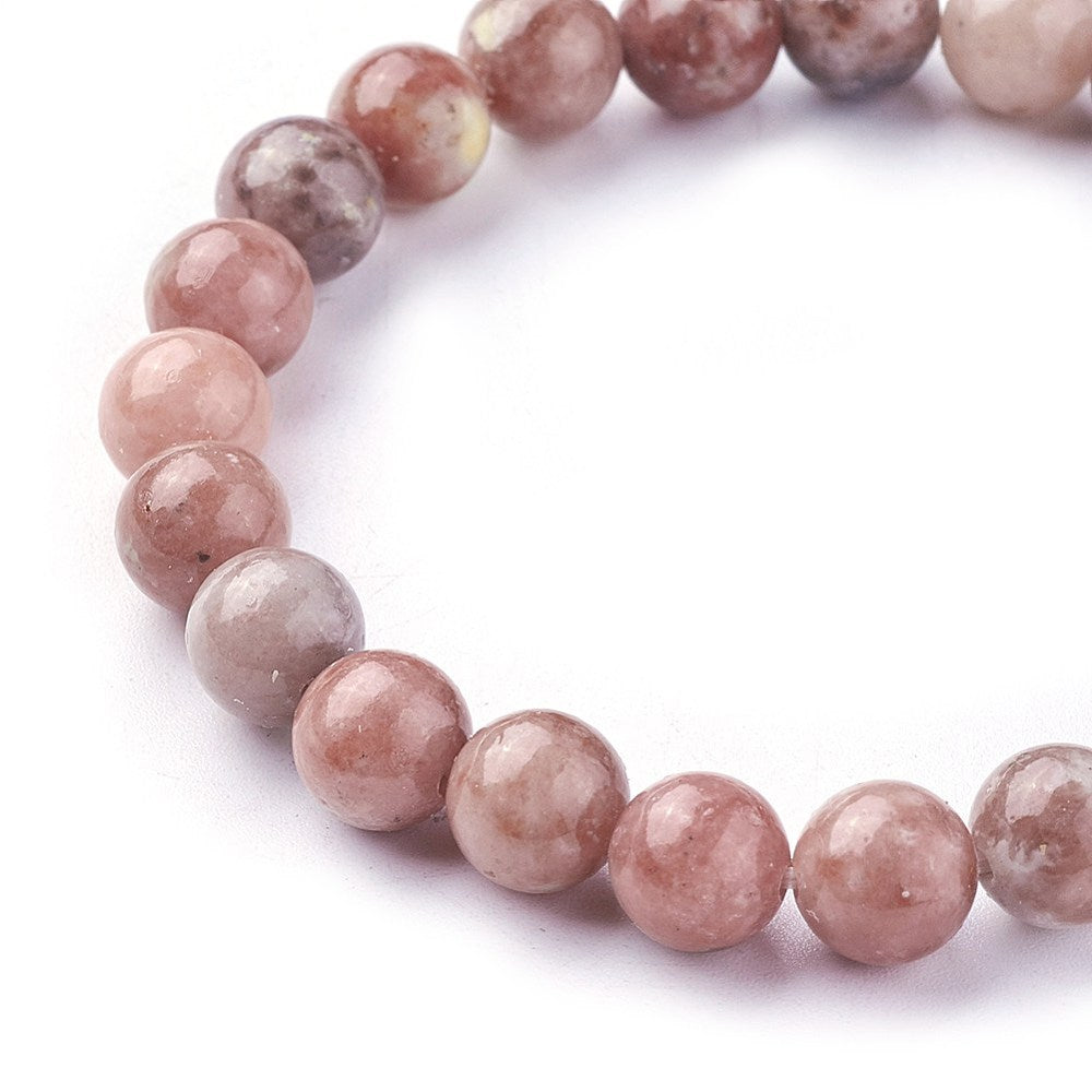 Plum Blossom Jade beaded bracelet