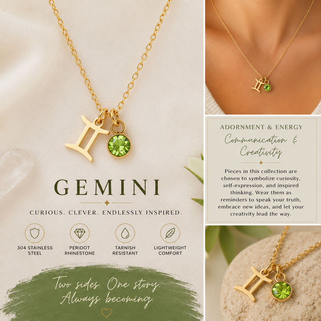 Gemini Zodiac Constellation Necklace