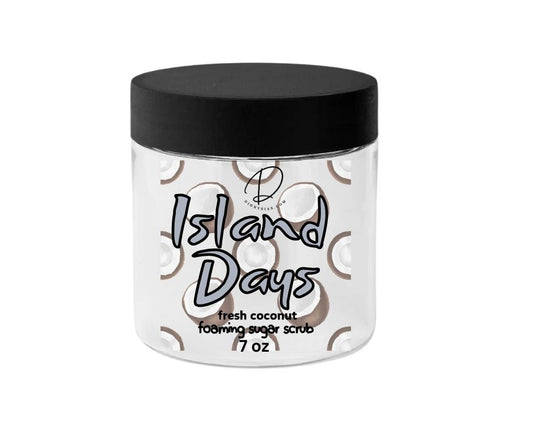 Island Days – Foaming Sugar Scrub (Fresh Coconut)