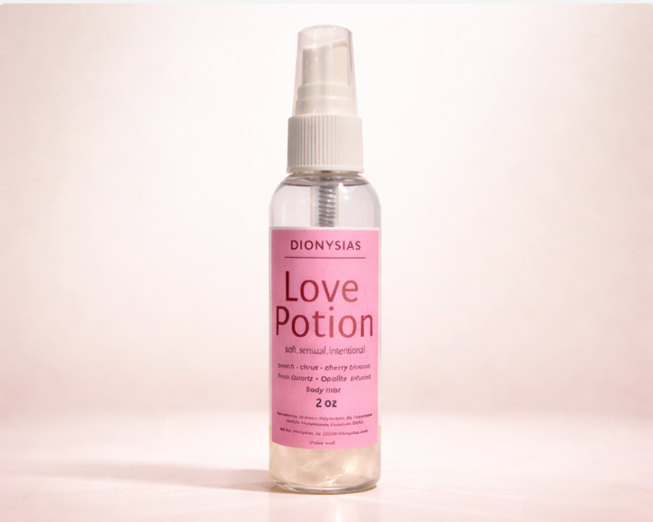 Love Potion 9crystal infused) Body Mist