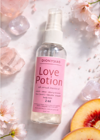Love Potion 9crystal infused) Body Mist