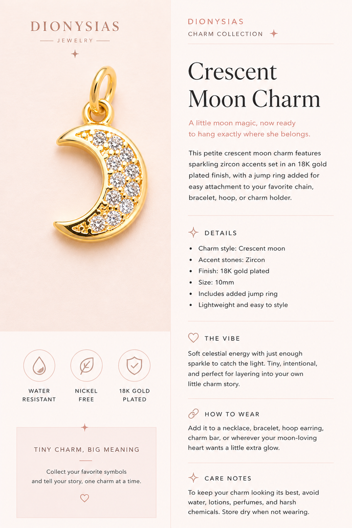 Crescent Moon Charm