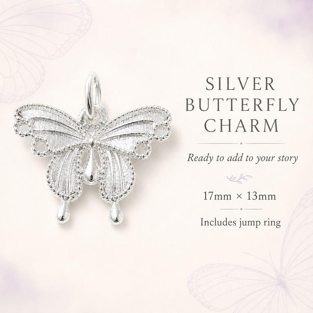 Silver Butterfly Charm