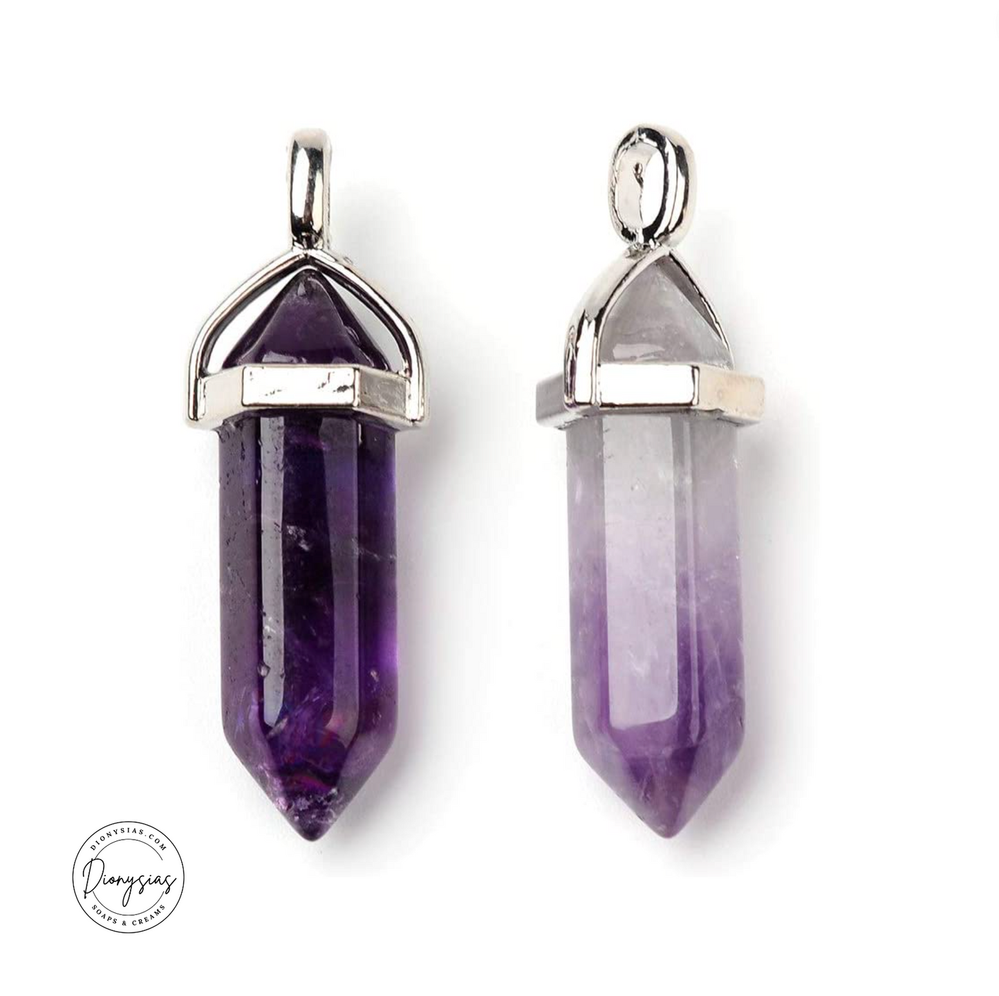 Amethyst Silver Plated Necklace